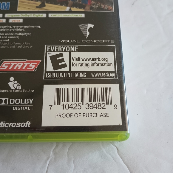 X-box 360 Live Kevin Garnett 2 KSports NBA 2K9 Video Game Complete - Picture 3 of 15